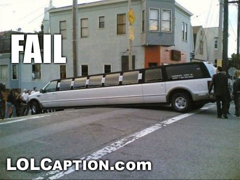 funny fail pictures. funny fail pics limo hill