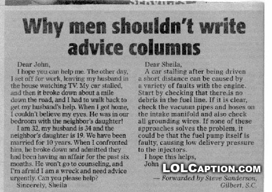 write advice columns